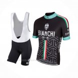 2017 Ropa Ciclismo Bianchi Milano Pride Negro Mangas Corta y Culotte Corto