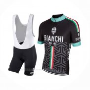 2017 Ropa Ciclismo Bianchi Milano Pride Negro Mangas Corta y Culotte Corto
