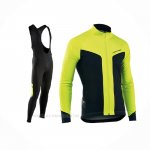 2017 Ropa Ciclismo Nalini Northwave Ml Amarillo Negro Mangas Largas Y Culotte Lunga