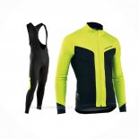 2017 Ropa Ciclismo Nalini Northwave Ml Amarillo Negro Mangas Largas Y Culotte Lunga