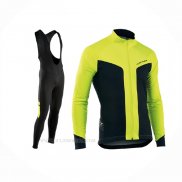 2017 Ropa Ciclismo Nalini Northwave Ml Amarillo Negro Mangas Largas Y Culotte Lunga