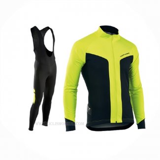 2017 Ropa Ciclismo Nalini Northwave Ml Amarillo Negro Mangas Largas Y Culotte Lunga