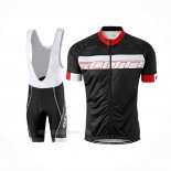 2017 Ropa Ciclismo Scott Negro Rojo Mangas Corta Y Culotte Corto