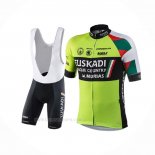 2018 Ropa Ciclismo Euskadi Murias Verde Negro Mangas Corta y Culotte Corto