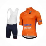 2018 Ropa Ciclismo Tour Down Under Santos Naranja Mangas Corta Y Culotte Corto