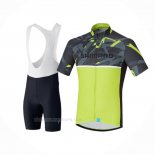 2020 Ropa Ciclismo Shimano Amarillo Mangas Corta y Culotte Corto