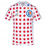 2020 Ropa Ciclismo Tour De France Blanco Rojo Mangas Corta y Culotte Corto(2)