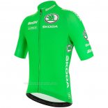 2020 Ropa Ciclismo Vuelta Espana Verde Mangas Corta y Culotte Corto