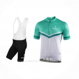 2021 Ropa Ciclismo Bianchi Blanco Verde Mangas Corta y Culotte Corto