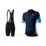 2021 Ropa Ciclismo Castelli Apagado Azul Mangas Corta y Culotte Corto