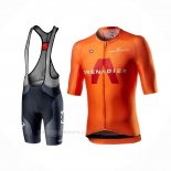 2021 Ropa Ciclismo Ineos Grenadiers Naranja Mangas Corta y Culotte Corto