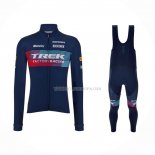 2023 Ropa Ciclismo Trek Factory Azul Mangas Largas y Culotte Largo