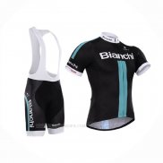 2014 Ropa Ciclismo Bianchi Negro Verde Mangas Corta y Culotte Corto