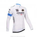 2014 Ropa Ciclismo Giro d'Italia Blanco Mangas Largas y Culotte Lunga