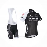 2014 Ropa Ciclismo Trek Factory Racing Negro Blanco Mangas Corta y Culotte Corto