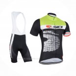 2015 Ropa Ciclismo Castelli SIDI Negro Verde Mangas Corta y Culotte Corto