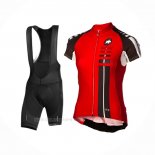 2016 Ropa Ciclismo Mujer Assos Negro Rojo Mangas Corta y Culotte Corto