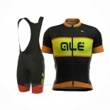 2017 Ropa Ciclismo ALE R-ev1 Master Naranja Mangas Corta y Culotte Corto