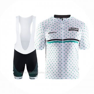 2017 Ropa Ciclismo Bora Blanco Mangas Corta y Culotte Corto