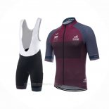 2017 Ropa Ciclismo Giro d'Italia Coppi Fucsia Marron Mangas Corta y Culotte Corto