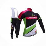2017 Ropa Ciclismo Merida Rojo Blanco Mangas Largas y Culotte Lunga