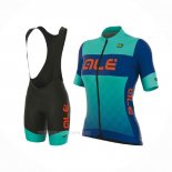 2017 Ropa Ciclismo Mujer ALE Azul Claro Mangas Corta y Culotte Corto(2)