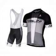 2017 Ropa Ciclismo Nalini Artico Gris Negro Mangas Corta Y Culotte Corto