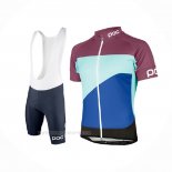 2017 Ropa Ciclismo POC Fondo Elements Azul Fucsia Mangas Corta y Culotte Corto