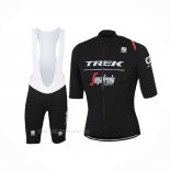 2017 Ropa Ciclismo Trek Segafredo Negro Mangas Corta y Culotte Corto