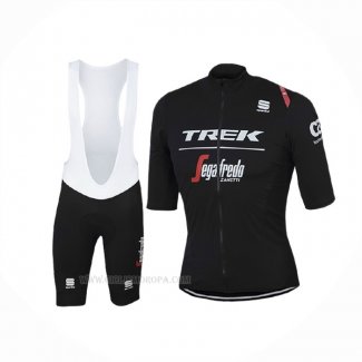 2017 Ropa Ciclismo Trek Segafredo Negro Mangas Corta y Culotte Corto