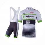 2018 Ropa Ciclismo Fortuneo Samsic Blanco Mangas Corta Y Culotte Corto