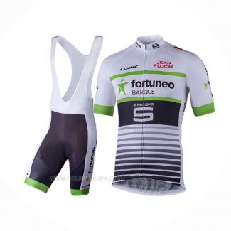 2018 Ropa Ciclismo Fortuneo Samsic Blanco Mangas Corta Y Culotte Corto