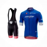 2018 Ropa Ciclismo Giro d'Italia Azul Mangas Corta y Culotte Corto
