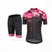 2018 Ropa Ciclismo Mujer Nalini Chic Rojo Mangas Corta y Culotte Corto