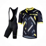 2019 Ropa Ciclismo Nalini Descesa 2.0 Negro Amarillo Mangas Corta Y Culotte Corto