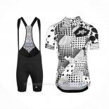 2020 Ropa Ciclismo Assos Erlkoenig Negro Blanco Mangas Corta y Culotte Corto