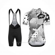 2020 Ropa Ciclismo Assos Erlkoenig Negro Blanco Mangas Corta y Culotte Corto