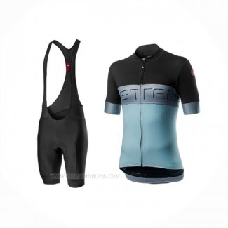 2020 Ropa Ciclismo Castelli Azul Mangas Corta y Culotte Corto