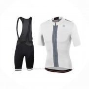 2020 Ropa Ciclismo Sportful Blanco Mangas Corta y Culotte Corto