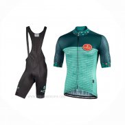 2021 Ropa Ciclismo Bianchi Verde Mangas Corta y Culotte Corto