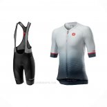 2021 Ropa Ciclismo Castelli Negro Gris Blanco Mangas Corta y Culotte Corto