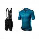 2021 Ropa Ciclismo Castelli Profundo Azul Mangas Corta y Culotte Corto