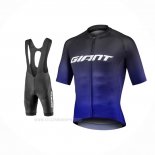 2021 Ropa Ciclismo Giant Negro Violeta Mangas Corta y Culotte Corto