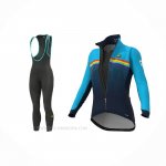 2021 Ropa Ciclismo Mujer ALE Azur Mangas Largas y Culotte Lunga