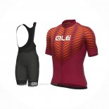 2022 Ropa Ciclismo ALE Rojo Mangas Corta y Culotte Corto