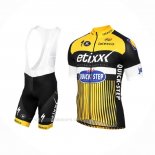 2016 Ropa Ciclismo Etixx Quick Step Amarillo Negro Mangas Corta y Culotte Corto