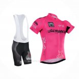 2016 Ropa Ciclismo Giro d'Italia Rosa Negro Mangas Corta y Culotte Corto