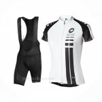 2016 Ropa Ciclismo Mujer Assos Blanco Negro Mangas Corta y Culotte Corto