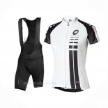 2016 Ropa Ciclismo Mujer Assos Blanco Negro Mangas Corta y Culotte Corto