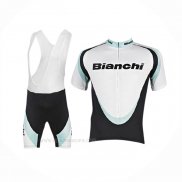 2017 Ropa Ciclismo Bianchi Blanco Mangas Corta y Culotte Corto